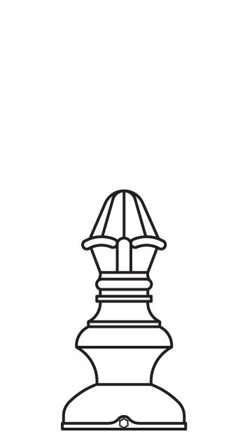 Drawing of F0002 Finial