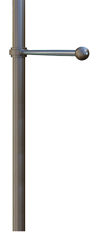 cast aluminum banner arm