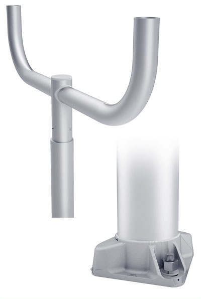 double bullhorn arm 4-bolt base