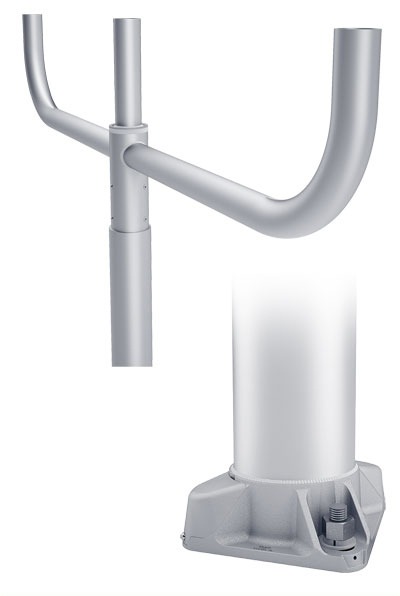 triple bullhorn 180 arm 4-bolt base