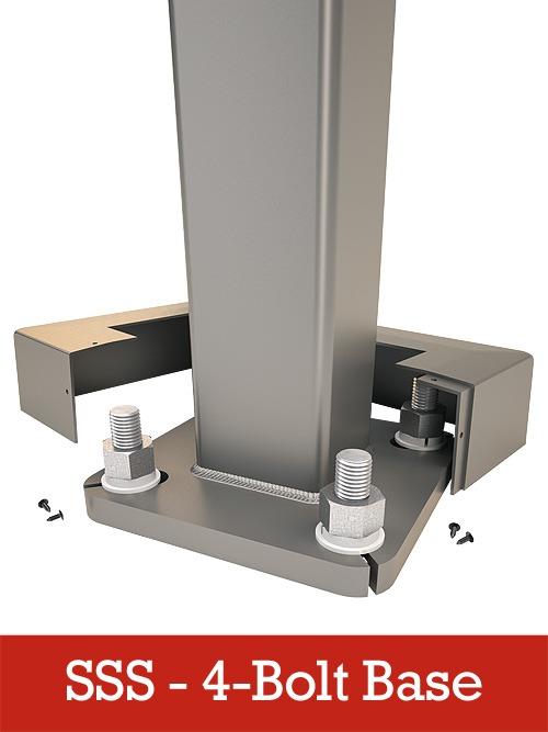 SSS pole with cover half removed
